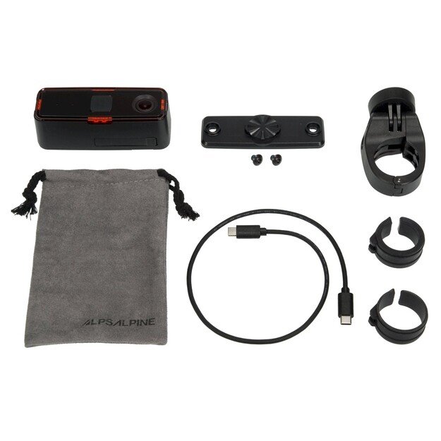 Alps Alpine - Smart Bike Camera Ride Safety System RS 1000 Black