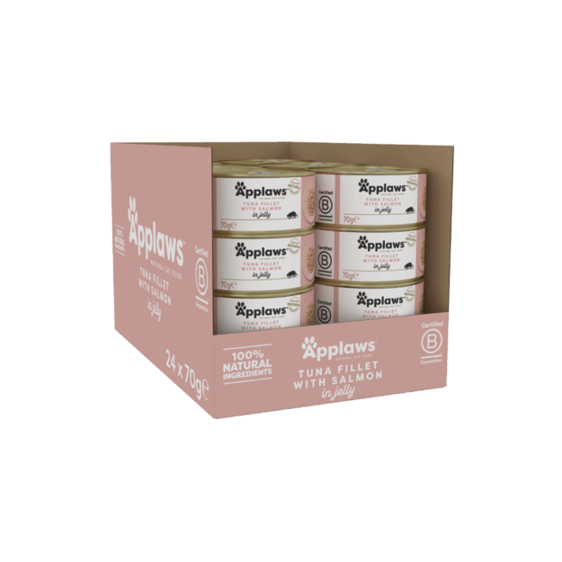 Applaws - 24 x Wet Cat Food in Jelly 70 g - Tuna-salmon