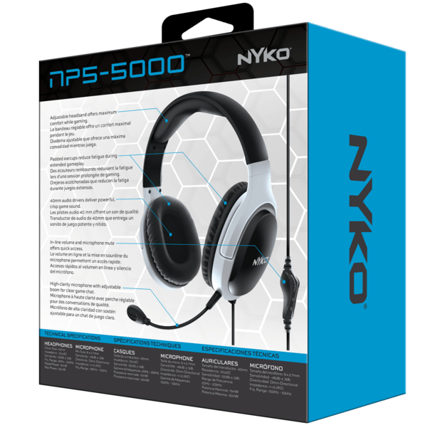Nyko Np-5000 Wired Headset For Ps5