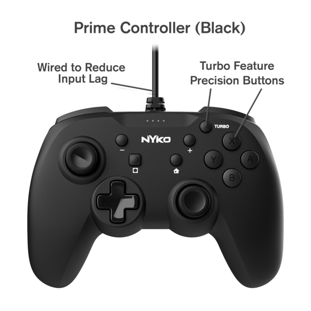 Nyko Prime Wired Controller - Black For Switch 4