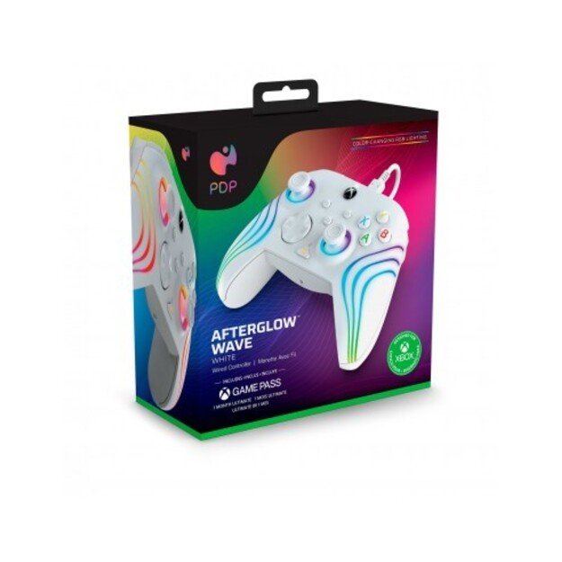 PDP Afterglow Wave Wired Controller White Licensed Xbox