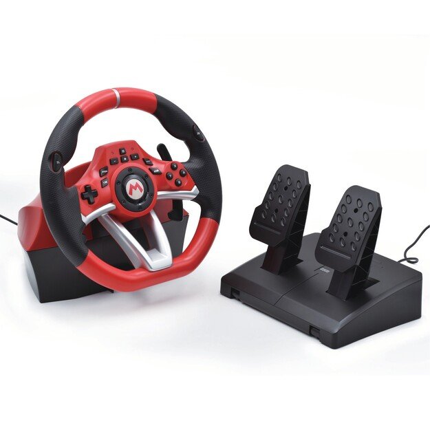 HORI - Mario Kart Racing Wheel Pro Deluxe + 7-Speed Racing Shifter Bundle For PC (Windows 11/10)