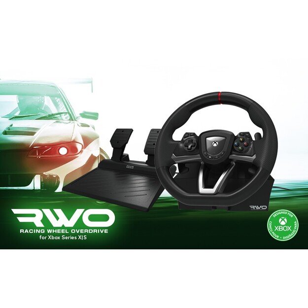 HORI - Racing Wheel Overdrive  + 7-Speed Racing Shifter Bundle For PC (Windows 11/10)