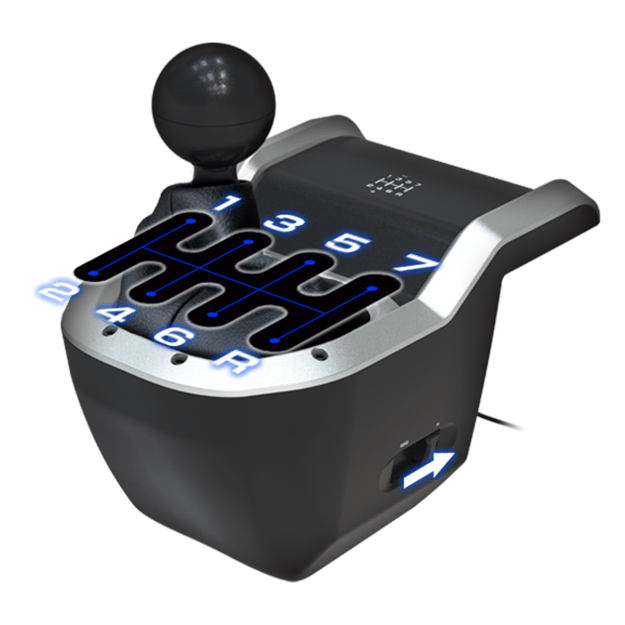 HORI - Racing Wheel Overdrive  + 7-Speed Racing Shifter Bundle For PC (Windows 11/10)