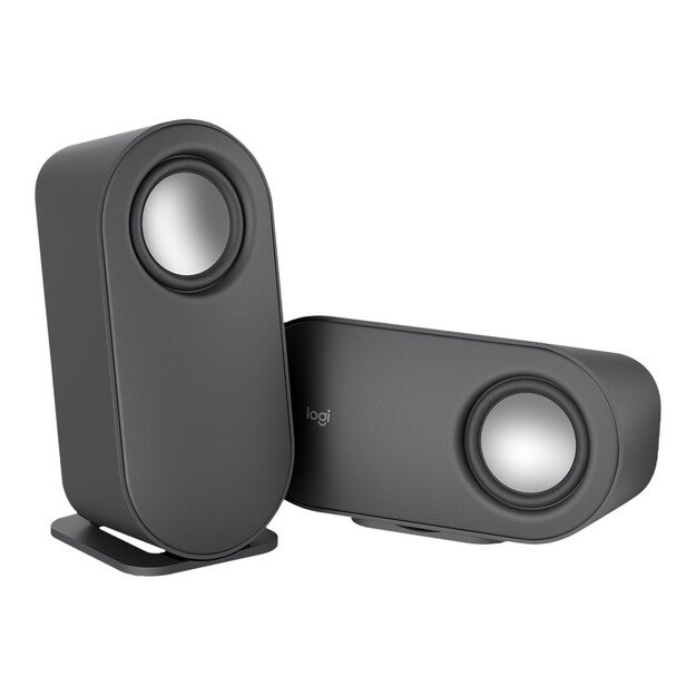 Logitech - Z407 Computer Speakers with Subwoofer and Bluetooth Connection - Graphite
