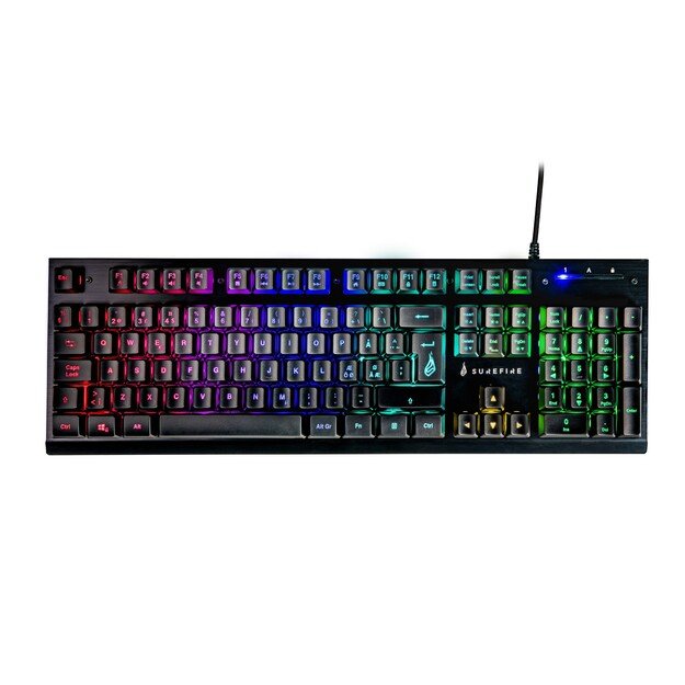 SUREFIRE - KingPin X2 Metal Gaming RGB Keyboard QWERTY Nordic