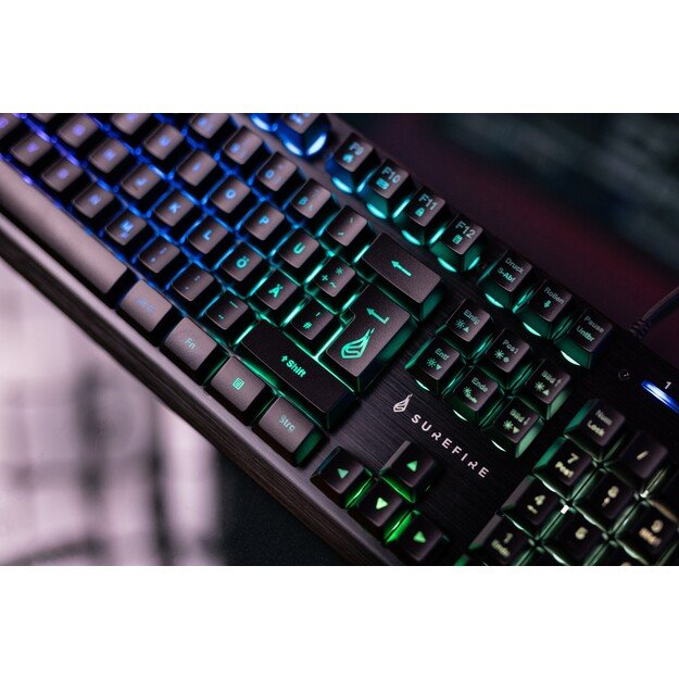 SUREFIRE - KingPin X2 Metal Gaming RGB Keyboard QWERTY Nordic