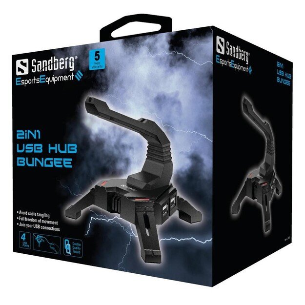 Sandberg - 2in1 USB Hub Bungee