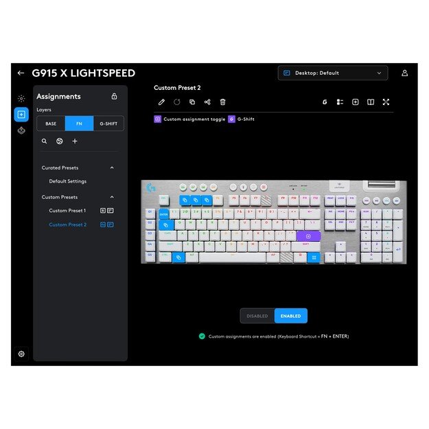 Logitech - G915 X LIGHTSPEED Low-Profile Wireless Gaming Keyboard