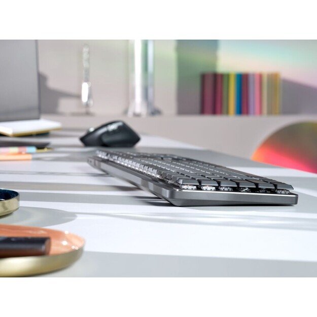 Logitech - MX Mechanical Wireless Illuminated Keyboard - Nordic - Lineair Switch