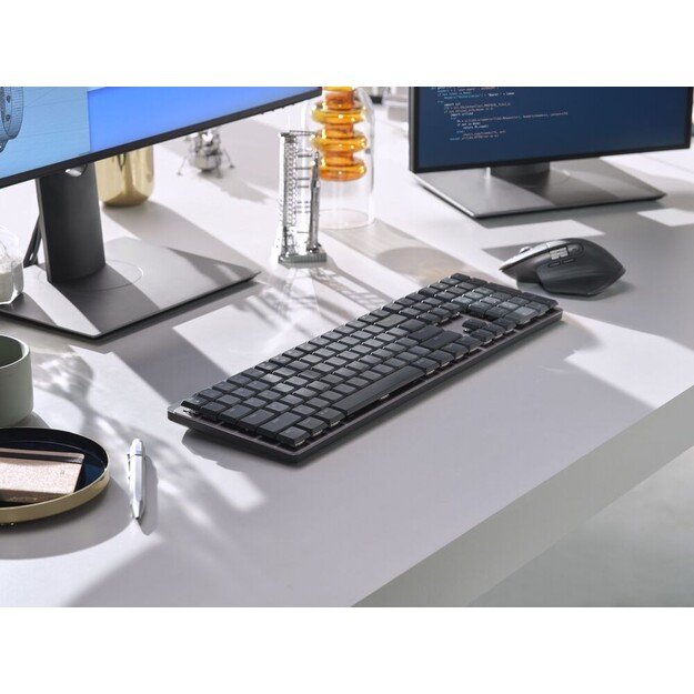 Logitech - MX Mechanical Wireless Illuminated Keyboard - Nordic - Lineair Switch