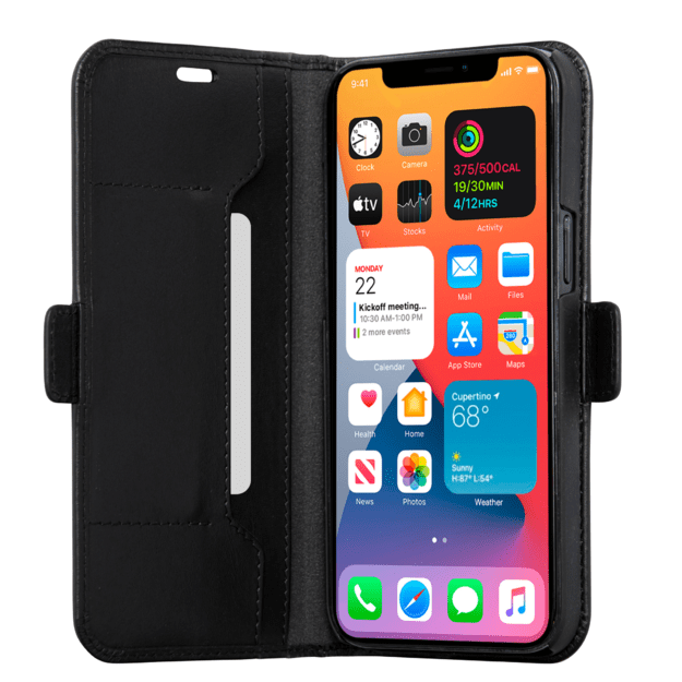 dbramante1928 - Copenhagen Slim Flip Case - Black - iPhone 12 Pro Max
