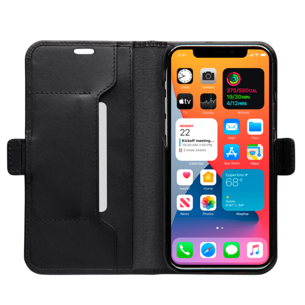 dbramante1928 - Copenhagen Slim Flip Case - Black - iPhone 12 Pro Max