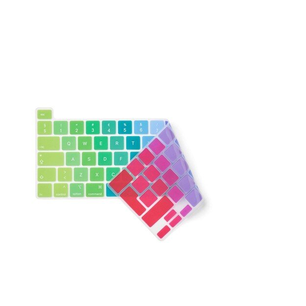 Philbert - Keyboard cover - Scandinavian letters - MacBook Pro 13” M1-M2 2020/2022 and 16 2019 - Rainbow