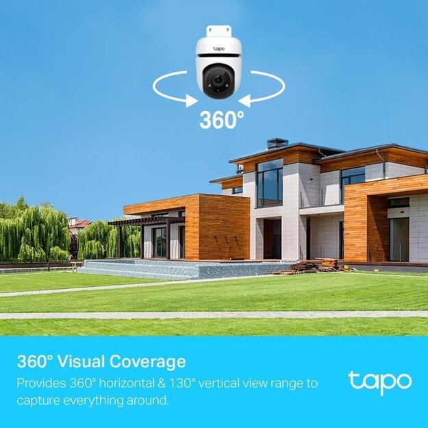 TP-Link - Tapo Outdoor Pan/Tilt Security Wi-Fi Camera /Tapo C500