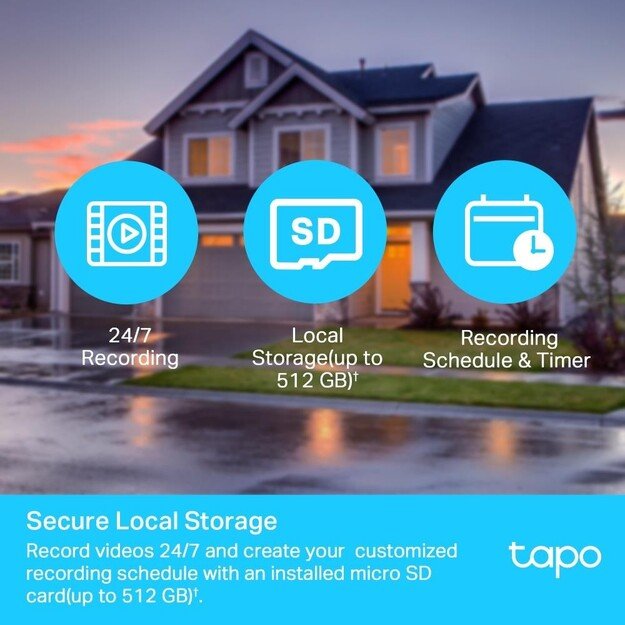 TP-Link - Tapo Outdoor Pan/Tilt Security Wi-Fi Camera /Tapo C500