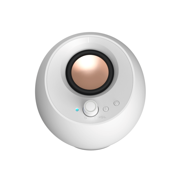 Creative - Pebble Pro Stereo Speakers, White