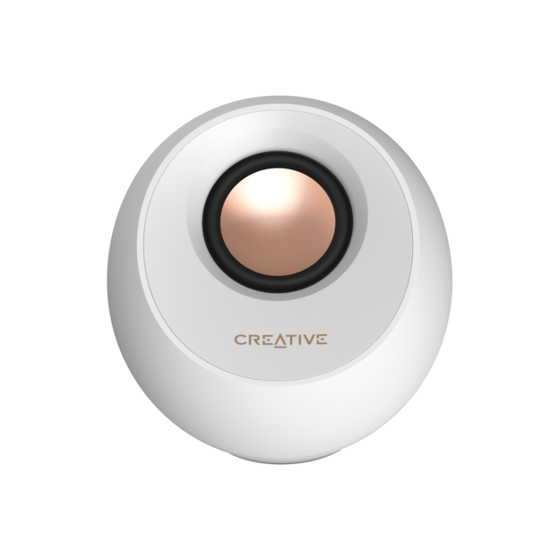 Creative - Pebble Pro Stereo Speakers, White
