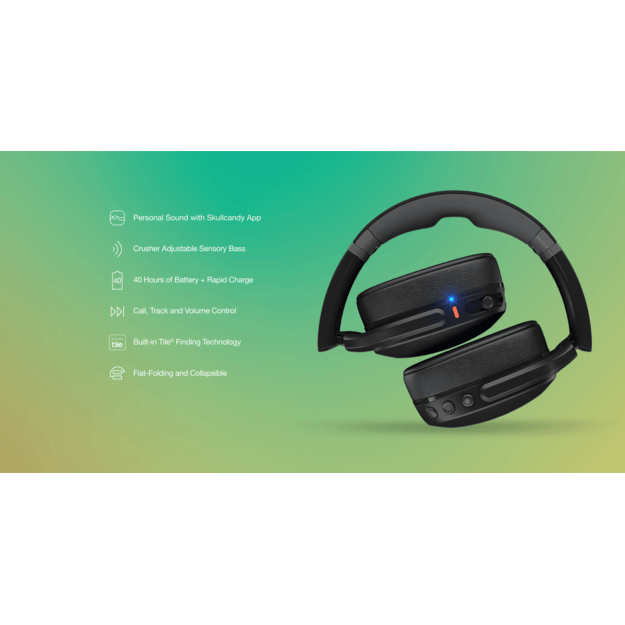Skullcandy - Crusher EVO Over-Ear Wireless - Black