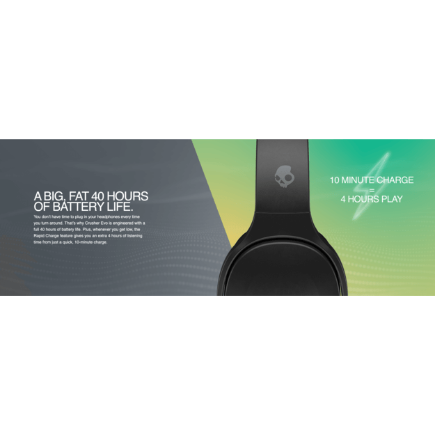 Skullcandy - Crusher EVO Over-Ear Wireless - Black