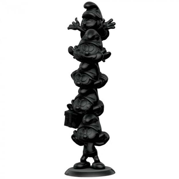 The Smurfs Resin Statue Smurfs Column Black Edition 50 cm