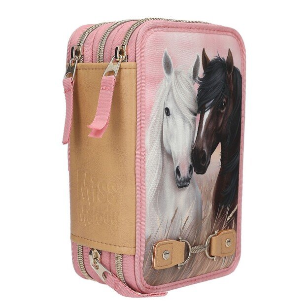 Miss Melody - Triple Pencil Case DUSTY ROSE 2