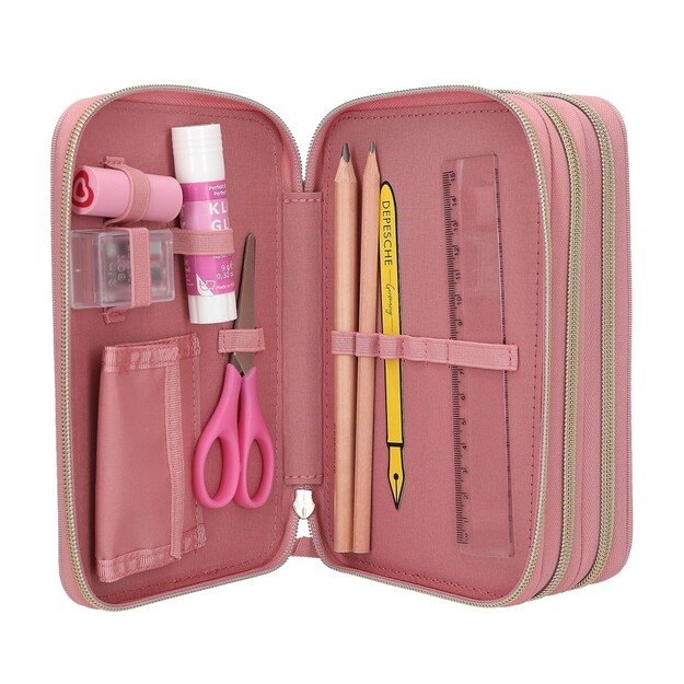 Miss Melody - Triple Pencil Case DUSTY ROSE 3