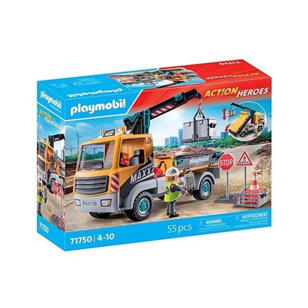 Playmobil  - Construction Truck with Crane (71750)
