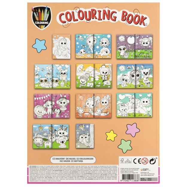 Moxy - Colouring Book Wobbly Eyes - Unicorn