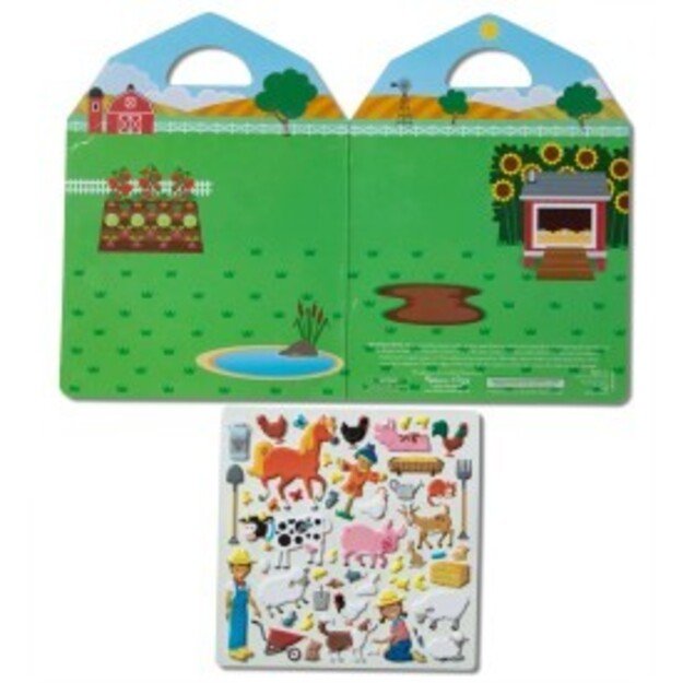 Melissa & Doug - Reusable Puffy Stickers - Farm (19408)