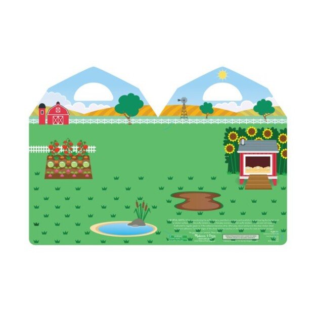 Melissa & Doug - Reusable Puffy Stickers - Farm (19408)