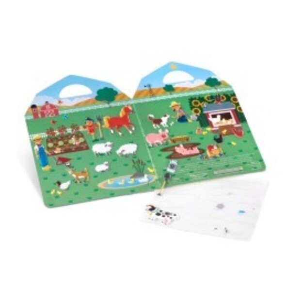 Melissa & Doug - Reusable Puffy Stickers - Farm (19408)