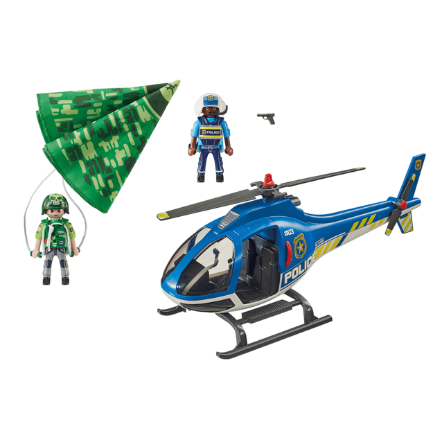 Playmobil - Police helicopter - Parachute pursuit (70569)