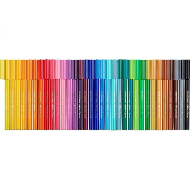 Faber-Castell -  Connector treasure Fibre-tip pens in box, 33 pc (155536)