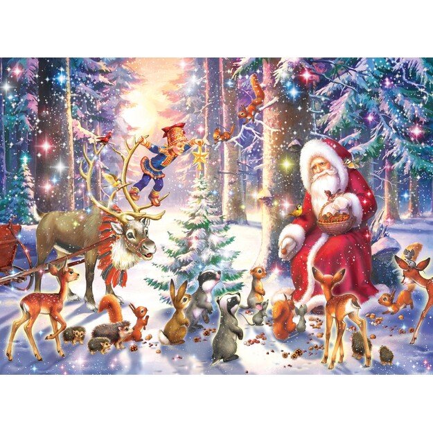 Ravensburger - Puzzle Christmas In The Forest 100p (10112937)