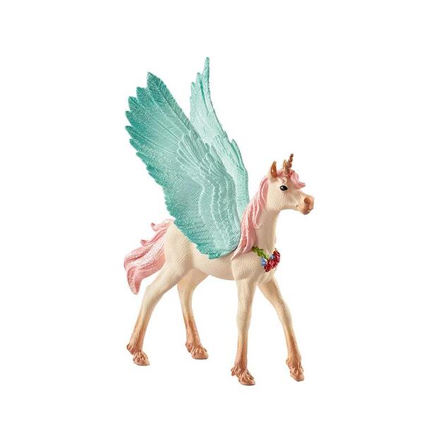 Schleich - Bayala - Decorated unicorn Pegasus, Foal (70575)