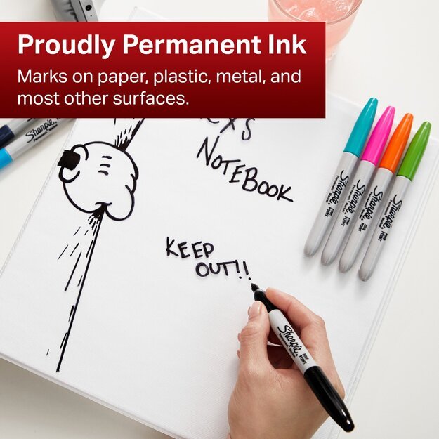 Sharpie - Permanent marker - Limited Edition Colouring promo pack 16 Fine + 11 Ultra Fine (2205231)