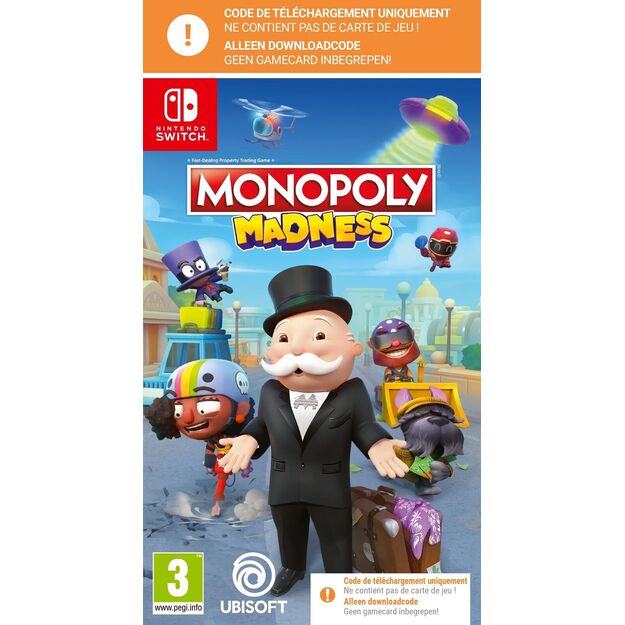 Monopoly Madness  (Code In Box) (FR- Multi in game)
      
        - Nintendo Switch