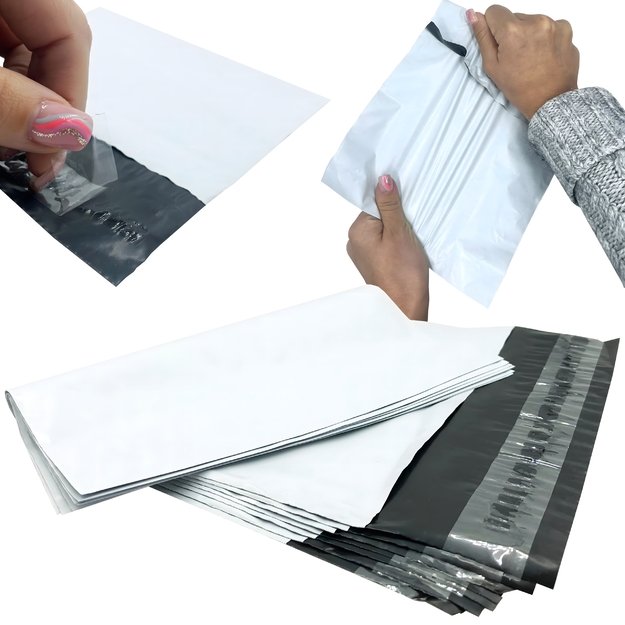 WHITE COURIER POLYBAGS B4 260x350 50 pcs