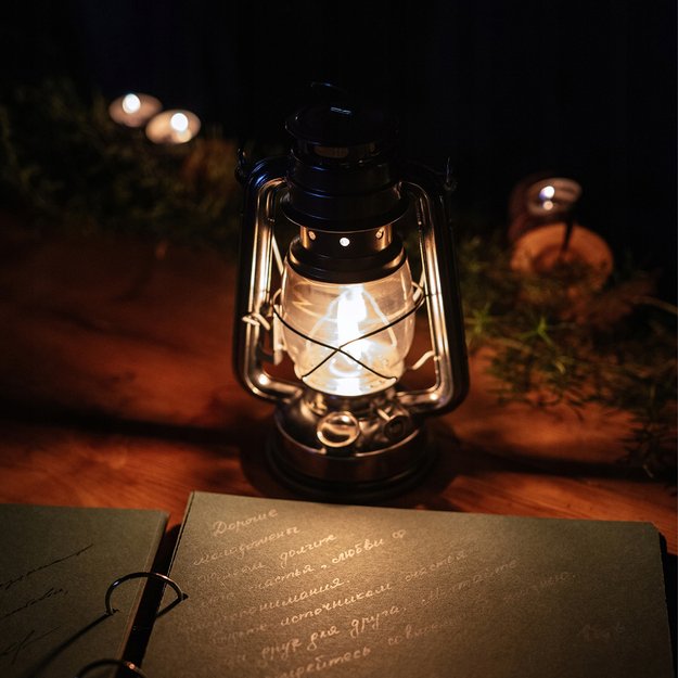 Lampa Naftowa Błękitna 24,5cm 6