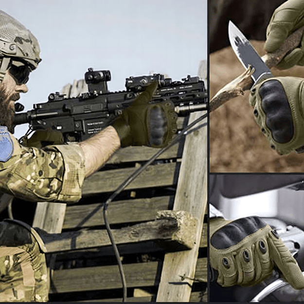 Rękawice Taktyczne Bojowe Survival na Motor Robocze Dotykowe XL 12
