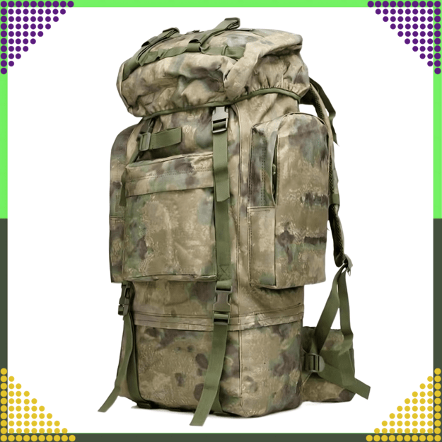 Tactical Military Backpack Military Tourist Survival Mountain Large 65L