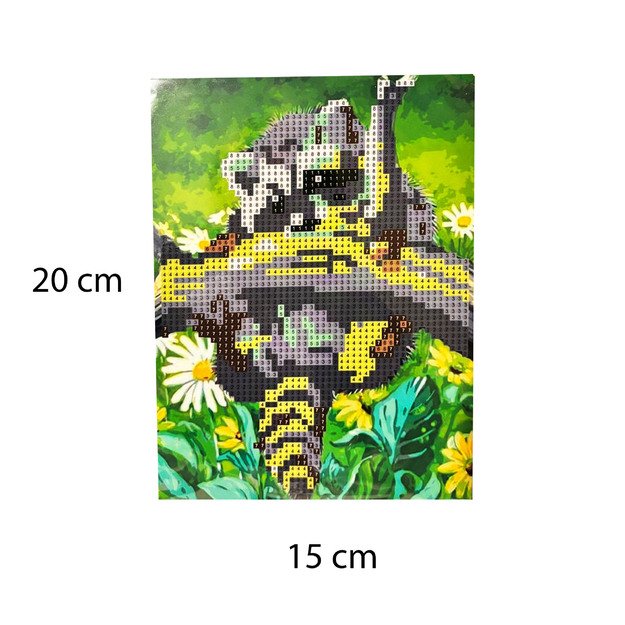 DIAMOND PAINTING HAFT DIAMENTOWY MOZAIKA ZESTAW SZTALUGA 15x20cm DLA DZIECI 15
