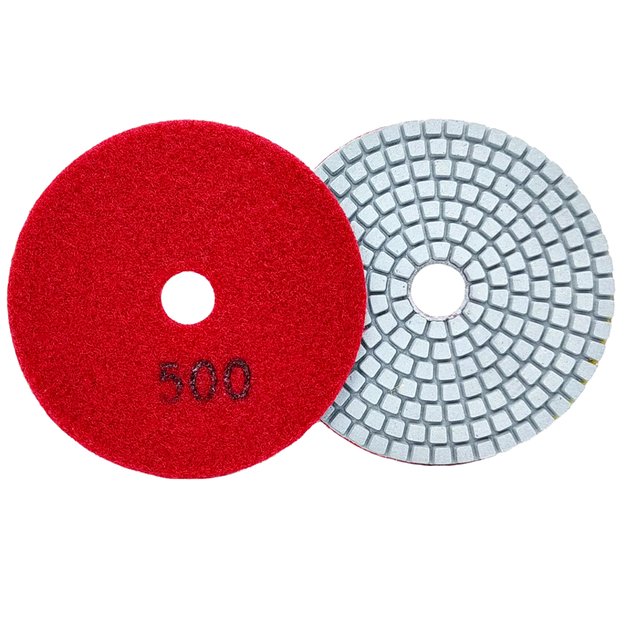 10x Tarcza Diamentowa Polerska 80mm do Szlifowania Gresu Płytek Na Rzep 500 2