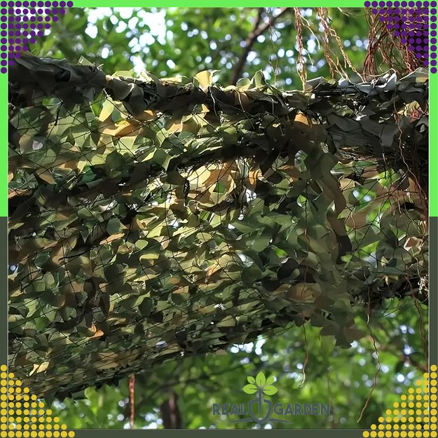 Karinis maskuojamasis tinklas sodui, maskuojantis, 3x6m, maskuojantis uždangalas 26