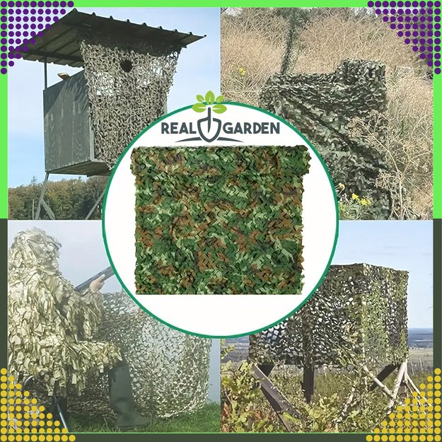 Karinis maskuojamasis tinklas sodui, maskuojantis, 3x6m, maskuojantis uždangalas 20