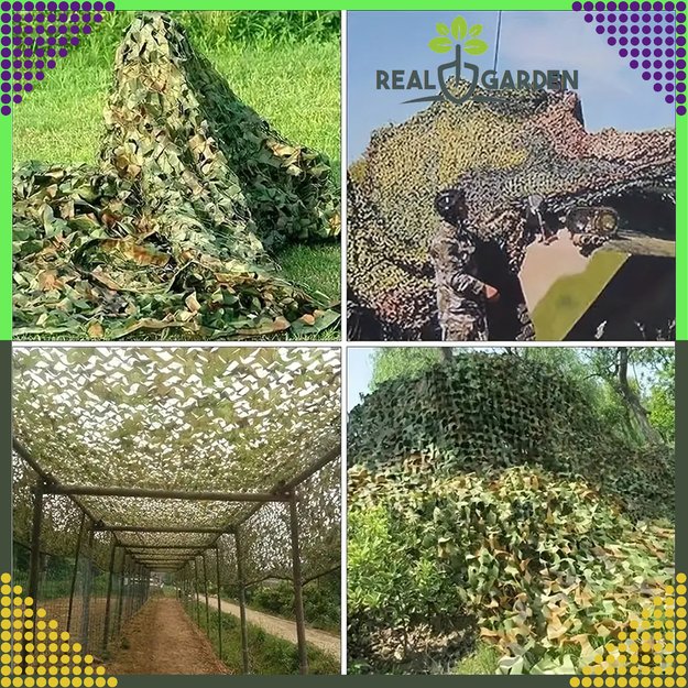 Karinis maskuojamasis tinklas sodui, maskuojantis, 3x6m, maskuojantis uždangalas 18