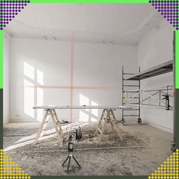 Poziomica Laserowa Laser z Miarą 250 cm 3 Libelki Libella Lekka + Baterie 25
