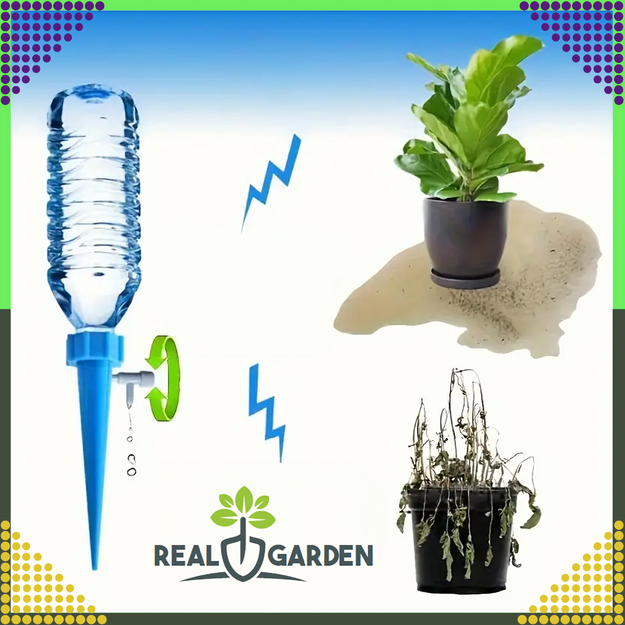 10x Bottle Flower Pot Waterer with Tap for Garden Plants