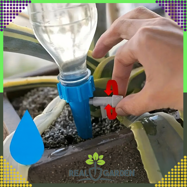 10x Bottle Flower Pot Waterer with Tap for Garden Plants